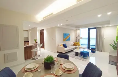 شقة - 3 غرف نوم - 3 حمامات للايجار في أمواج بيتش فرونت - أمواج - المحرق