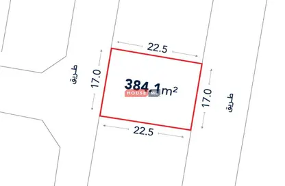 أرض - استوديو للبيع في القمرة - ديار المحرق - المحرق