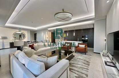 Apartment - 2 Bedrooms - 3 Bathrooms for rent in Bahrain Bay - Capital Governorate Apartment - 2 Bedrooms - 3 Bathrooms for rent in Bahrain Bay - Capital Governorate