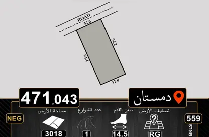 أرض - استوديو للبيع في دمستان - المحافظة الشمالية