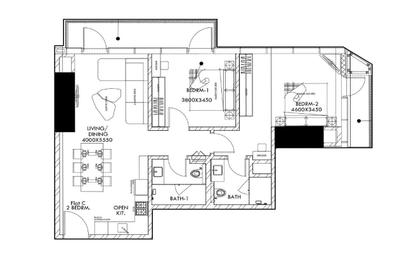 Apartment - 2 Bedrooms - 2 Bathrooms for sale in Bahrain Bay - Capital Governorate